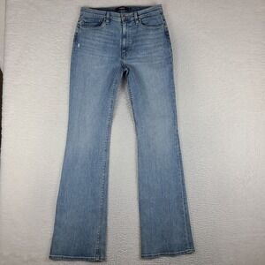 Hudson Jeans Womens 30x34 Blue Barbara High Waist Boot Cut Light Wash Denim NEW